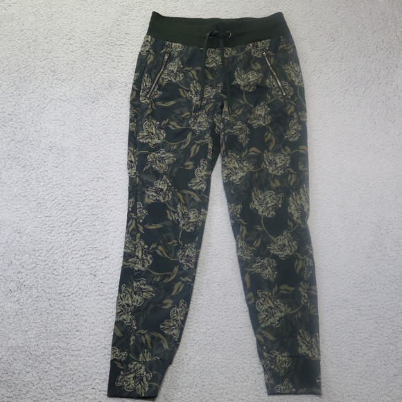 Athleta Pants - Athleta Trekkie North Printed Jogger Green Floral Hiking Pants Size 2